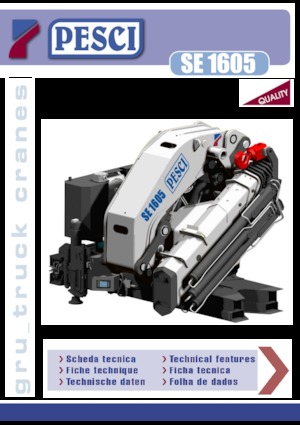 Hydrauliczne żurawie do załadunku Pesci SE 1605
