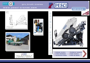 Hydrauliczne żurawie do załadunku Pesci SE 205A