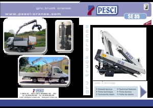 Hydrauliczne żurawie do załadunku Pesci SE 35