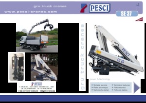 Hydrauliczne żurawie do załadunku Pesci SE 37