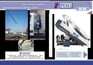 Hydrauliczne żurawie do załadunku Pesci SE 44