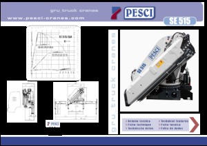Hydrauliczne żurawie do załadunku Pesci SE 515