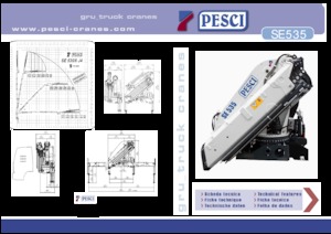 Hydrauliczne żurawie do załadunku Pesci SE 535