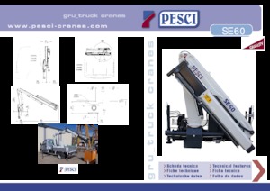 Hydrauliczne żurawie do załadunku Pesci SE 60
