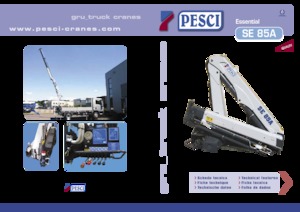 Hydrauliczne żurawie do załadunku Pesci SE 85A H2B3