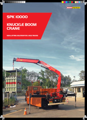 Hydrauliczne żurawie do załadunku Sany SPK 10000 C