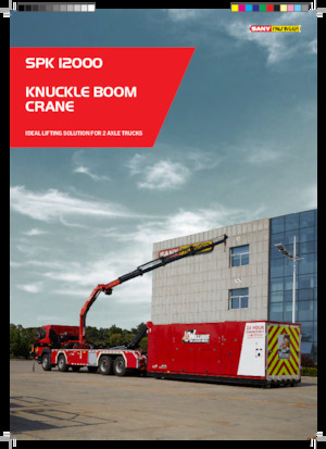 Hydrauliczne żurawie do załadunku Sany SPK 12000 C