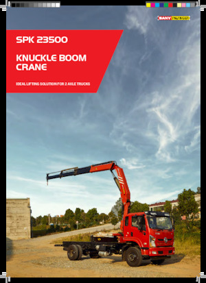 Hydrauliczne żurawie do załadunku Sany SPK 23500 A 
