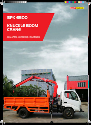 Hydrauliczne żurawie do załadunku Sany SPK 6500 A