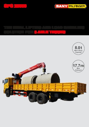 Hydrauliczne żurawie do załadunku Sany SPS 20000 B