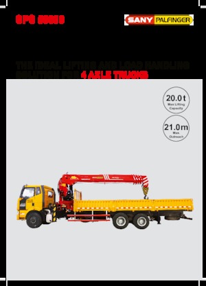 Hydrauliczne żurawie do załadunku Sany SPS 50000 B 