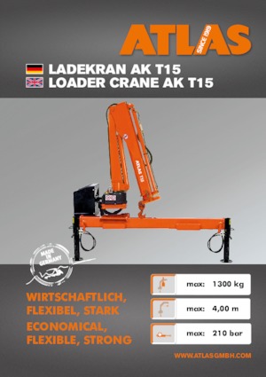 Hydrauliczne żurawie do załadunku Atlas T 15 A26