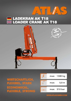 Hydrauliczne żurawie do załadunku Atlas T 18 A28
