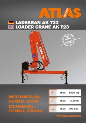 Hydrauliczne żurawie do załadunku Atlas T 23 A28