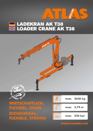 Hydrauliczne żurawie do załadunku Atlas T 38 A29