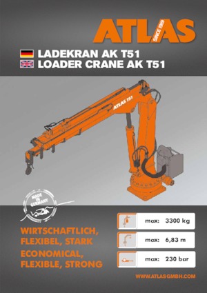 Hydrauliczne żurawie do załadunku Atlas T 51 A27