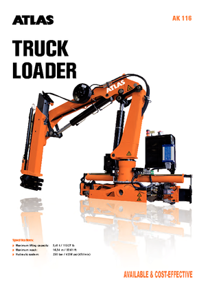 Hydrauliczne żurawie do załadunku T-Atlas TLC 116.3 A3