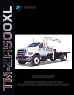 Hydrauliczne żurawie do załadunku Tadano TM-ZR506XL