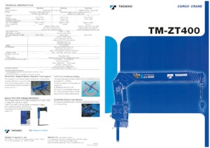 Hydrauliczne żurawie do załadunku Tadano TM-ZT404