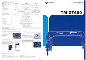 Hydrauliczne żurawie do załadunku Tadano TM-ZT655