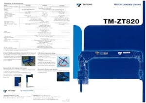 Hydrauliczne żurawie do załadunku Tadano TM-ZT825