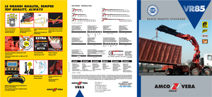 Hydrauliczne żurawie do załadunku Amco Veba VR85-6 S Jib 6 