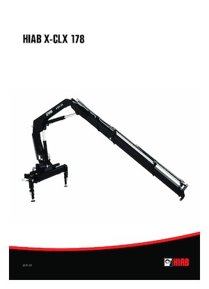Hydrauliczne żurawie do załadunku Hiab X-CLX 178 B-2 