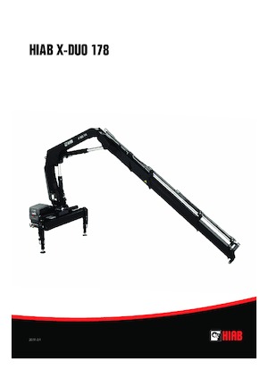 Hydrauliczne żurawie do załadunku Hiab X-Duo 178 E-5