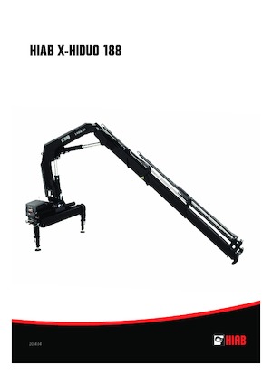 Hydrauliczne żurawie do załadunku Hiab X-HiDuo 188 BS-2