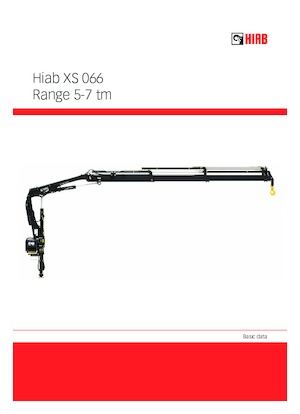 Hydrauliczne żurawie do załadunku Hiab XS 066 B-2 CL