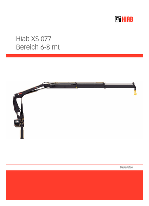 Hydrauliczne żurawie do załadunku Hiab XS 077 B-2 HIDUO