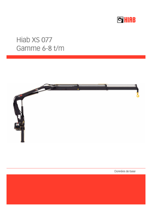 Hydrauliczne żurawie do załadunku Hiab XS 077 B-2 HIDUO