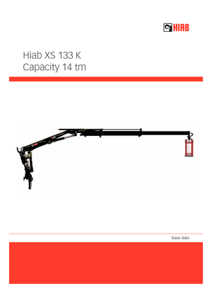 Hydrauliczne żurawie do załadunku Hiab XS 133 K-2 PRO