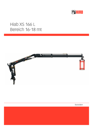 Hydrauliczne żurawie do załadunku Hiab XS 166 DLS-4 PRO