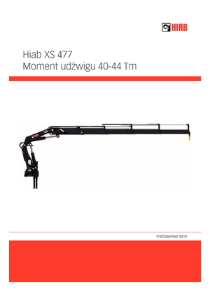 Hydrauliczne żurawie do załadunku Hiab XS 477 E-8 HIPRO CD