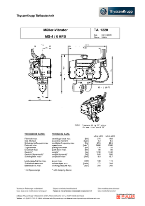 Wibromłoty Müller MS 4 HFB