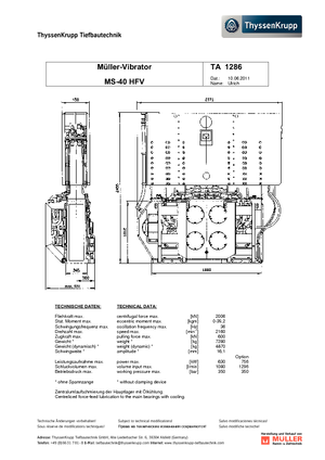 Wibromłoty Müller MS 40 HFV
