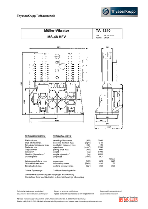 Wibromłoty Müller MS 48 HFV
