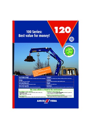 Hydrauliczne żurawie do załadunku Amco Veba 120-1 S