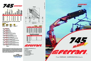 Hydrauliczne żurawie do załadunku Ferrari® 745 A1 