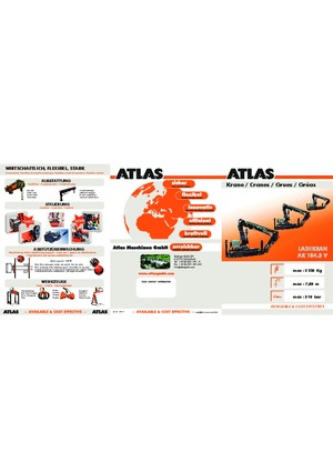 Hydrauliczne żurawie do załadunku Atlas AK 104.3 V A12