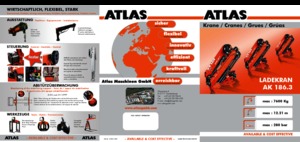 Hydrauliczne żurawie do załadunku Atlas AK 186.3 A3 