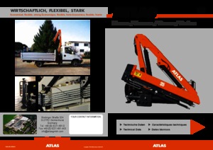 Hydrauliczne żurawie do załadunku Atlas AK 35.1 