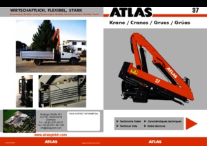 Hydrauliczne żurawie do załadunku Atlas AK 37.3