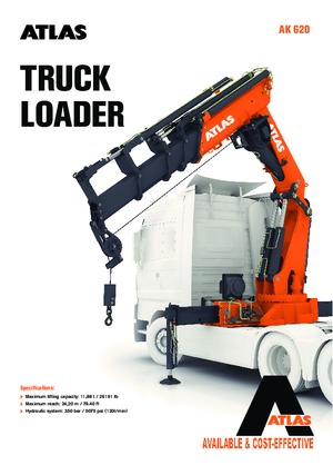 Hydrauliczne żurawie do załadunku Atlas AK 620.3E A9 