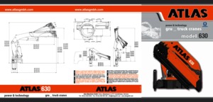 Hydrauliczne żurawie do załadunku Atlas AK 630.6