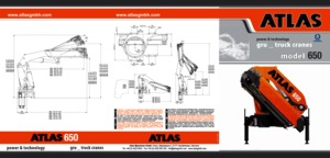 Hydrauliczne żurawie do załadunku Atlas AK 650.6