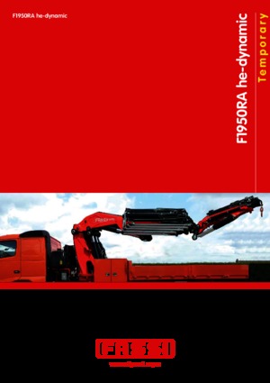 Hydrauliczne żurawie do załadunku Fassi F 1950 RAL 2.28 he-dynamic