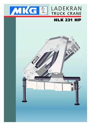 Hydrauliczne żurawie do załadunku MKG HLK 231 HP a5