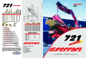 Hydrauliczne żurawie do załadunku Ferrari® SC 721 A3 